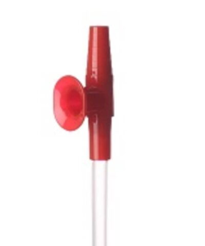 Suction Catheter With Vacuum Control Connector, Red, Ch 18