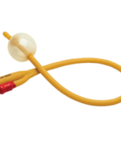 2-Way Balloon Foley Catheter, Red, 8fr