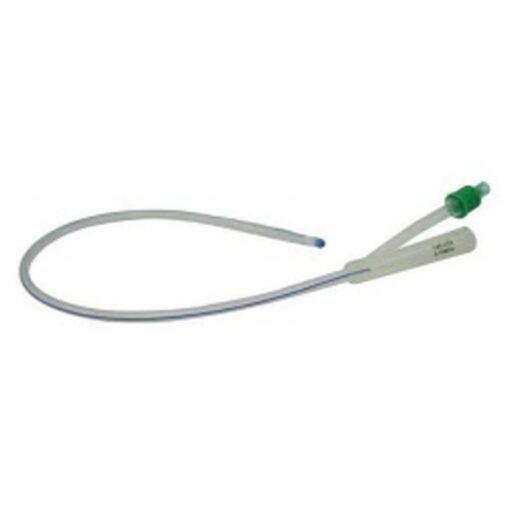 All Silicone Foley Catheter, Green, Fr14