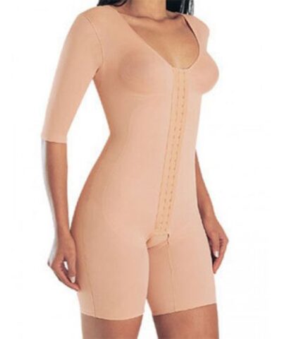 Yoga Mid Thigh Body Suit with Below Elbow Sleeves 3019X CM