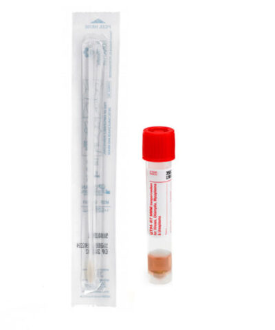 Covid Virus Sampling Tube & Swab - (10 ML Tube)  MOQ 500pcs.