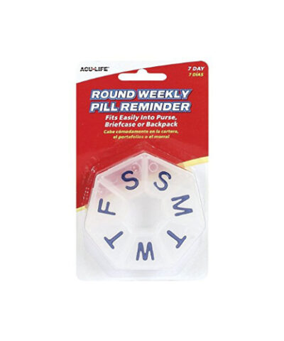 Acu Life Round Weekly Pill Box