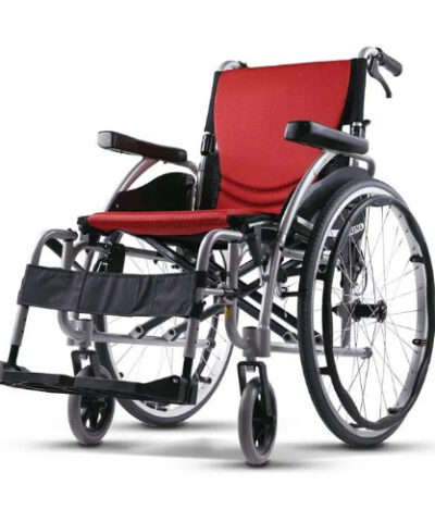 Karma S Ergo Manual Wheel Chair Orange-P.Silver18inch-105F24Wb-O-S