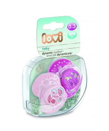 Lovi Dyn Soother Silicone 6-18M (2 Pcs) Folky- 22843Girl