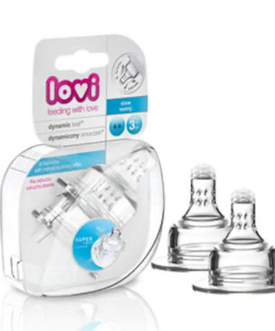 Lovi Dynamic Teat - Super Vent 3M+ Slow ( 2 Pcs)- 18750