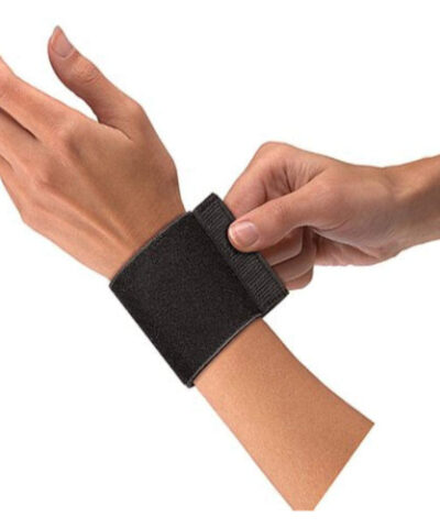 Mueller Elastic Wrist Support with Loop Black Osfm-961