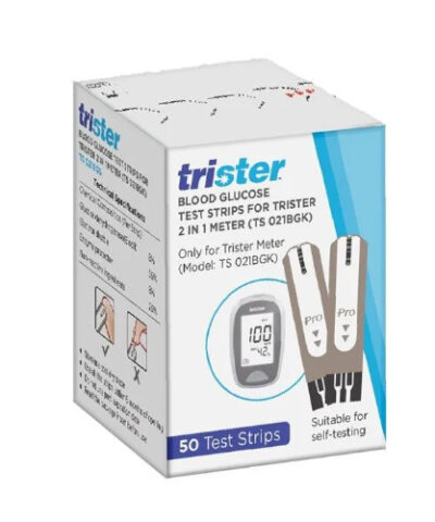 Trister 2In1 Blood Glucose Test Strips 50'S - Ts -021Bgs