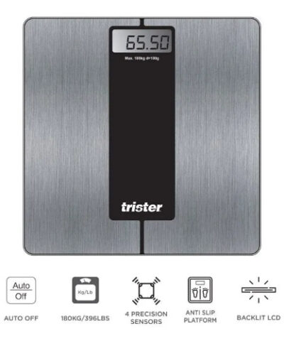 Trister Digital Personal Weighing Scale 180Kg - Ts-400Ps-S