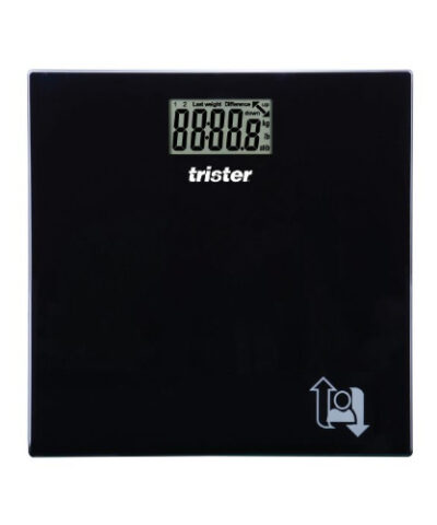 Trister Electronic Bathroom Scale Black - Ts3092At