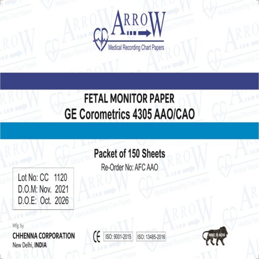 Arrow AFC AAO CTG Recording Paper 152mm x 90mm x 150 sheets (70 Packets/Box)