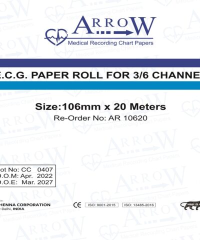 Arrow AR 10620 ECG Recording Paper 106 mm x 20 meters