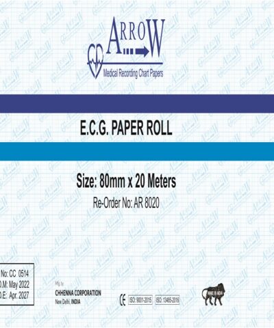 Arrow AR 8020 ECG Recording Paper 80 mm x 20 meters