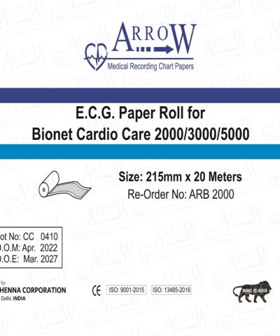 Arrow ARB 2000 ECG Recording Paper 215 mm x 20 meters