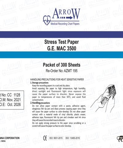 Arrow AZMT 195 Stress Test Paper for GE Mac 3500