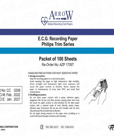 Arrow AZP 1709T ECG Paper for Philips Trim Series (20 Packets/Box)