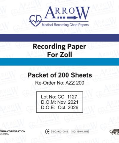 Arrow AZZ 200 ECG Recording Paper 90mm x 90mm x 200 sheets (100 Packets/Box)