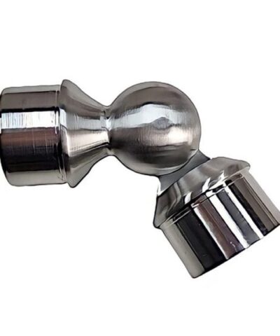 2X Elbow Round Tube Connector Stainless Steel