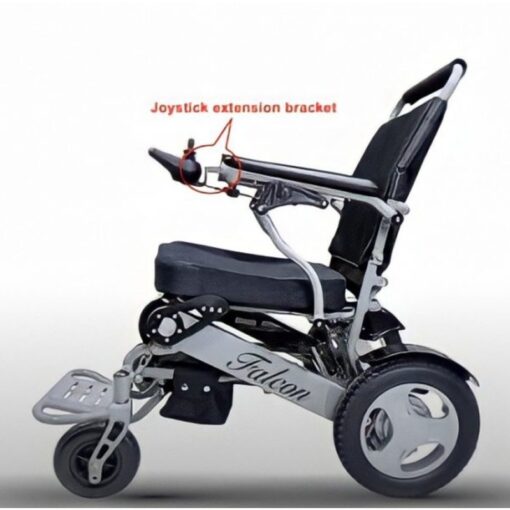 Electric Wheelchair with Adjustable Joystick Extension