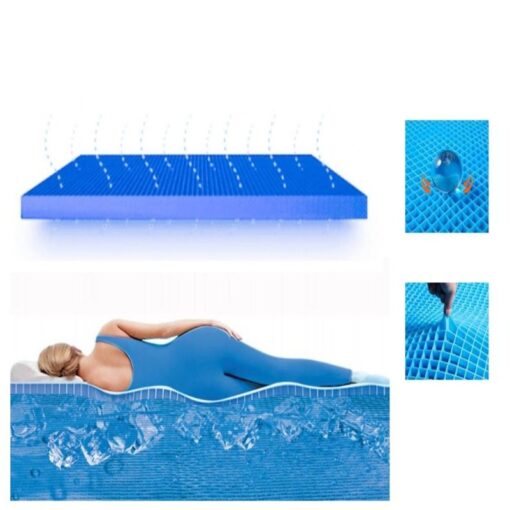 Gel Mattress Pad Cushion with Supportive and Protective Cover