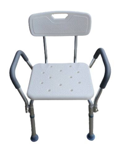 Shower Chair Stool with Adjustable and Removable Back