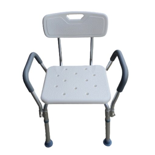 Shower Chair Stool with Adjustable and Removable Back