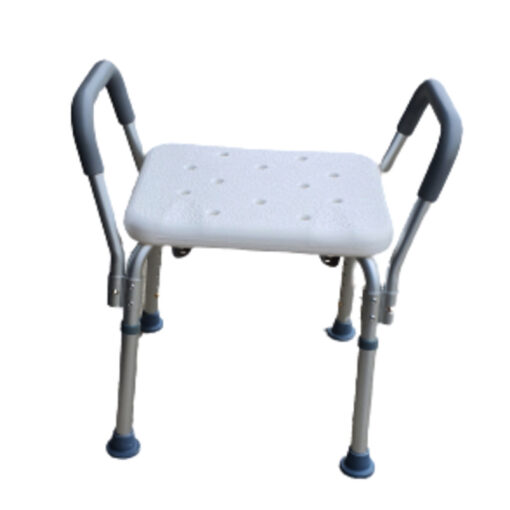 Shower Chair Stool with Adjustable and Removable Back