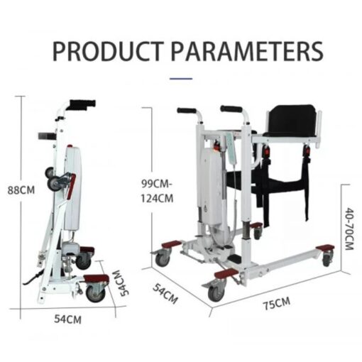 Waterptoof Electric Foldable Transfer Commode Chair-iMOVE Advance