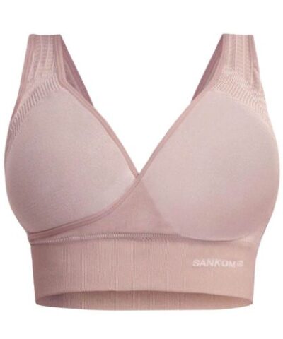 Sankom - Patent Classic Bra For Back Support, Beige L/XL