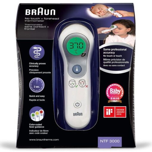 Braun - Thermometer 2 in 1 - No Touch + Front - NFT3000