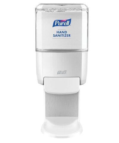 Purell - ES4 Hand Sanitizer Dispenser White Push Style Dispenser with Wall Shield - 5020-01