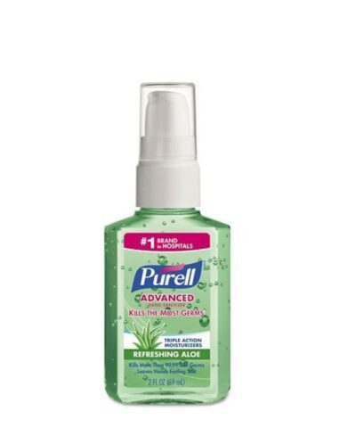 Purell - Portable Flip Cap Bottle Hand Sanitizer Soothing Gel with Aloe, 59ml - 9682-24