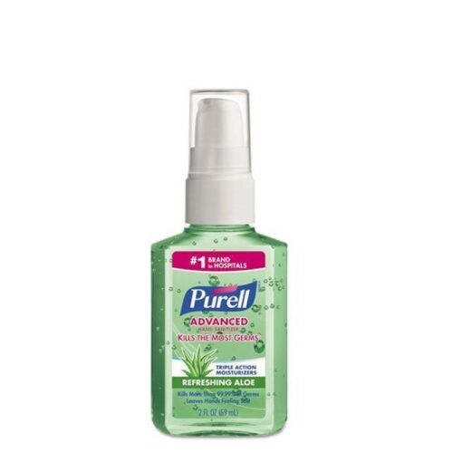 Purell - Portable Flip Cap Bottle Hand Sanitizer Soothing Gel with Aloe, 59ml - 9682-24