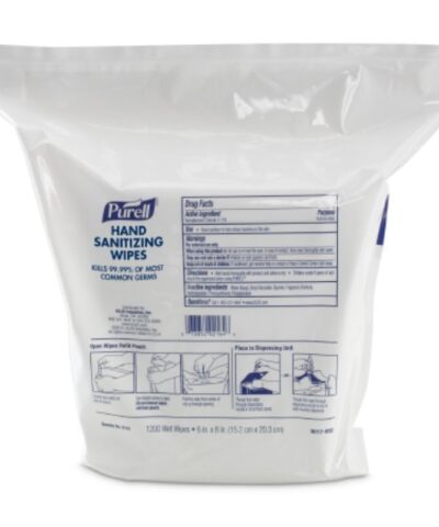 Purell - Wall Mounted Hand Sanitizing Wipes, 1200 Count Refill Bag - 9118-02