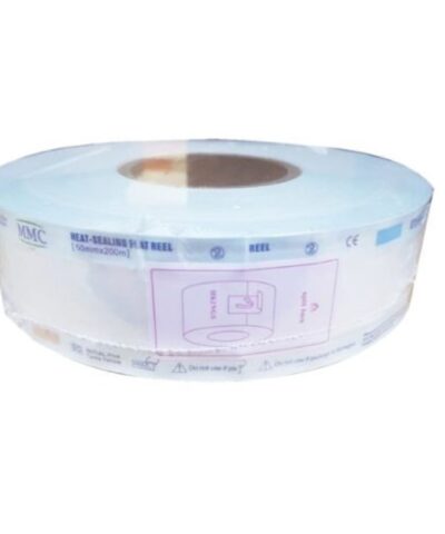 Sterilization Reel Heat Sealing Flat Reel, Paper + Blue Film - 100mmx200m