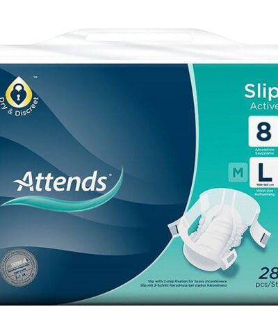 Attends - Slip Active 8 Large Adult Diaper - Pack of 28