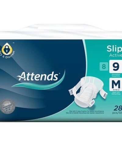 Attends - Slip Active 9 Medium Adult Diaper - Pack of 28