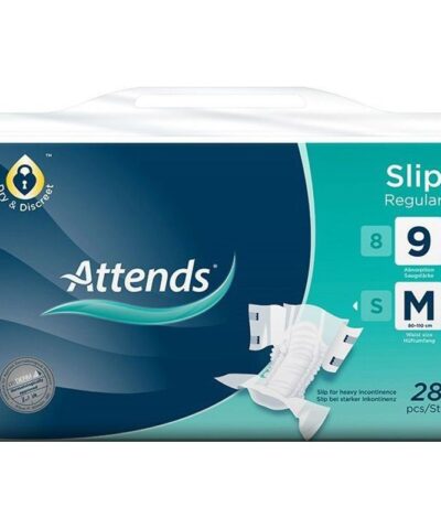 Attends - Slip Regular 9 Medium Adult Diaper - Pack of 28