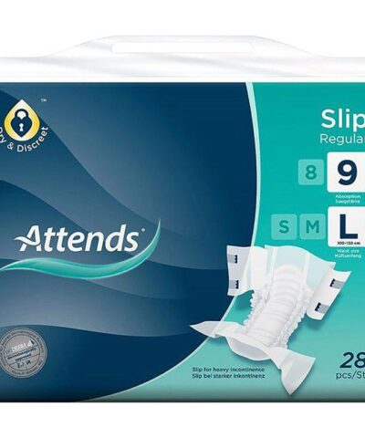 Attends - Slip Regular 9 Large Diaper - Pack of 28