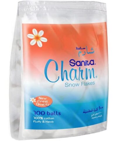 Sanita - Charm 100% Cotton Balls - 100 balls