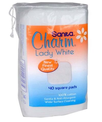 Sanita - Charm 100% Cotton Pads -240 (80x2+1) pads