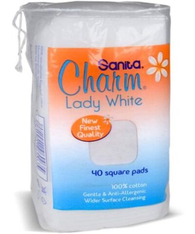 Sanita - Charm 100% Cotton Pads - 40 pads