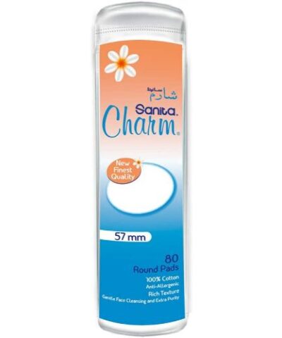 Sanita - Charm 100% Cotton Pads - 80 pads