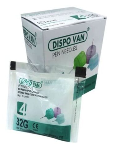 Dispovan - Insulin Pen Needle 32G, 4mm - Box of 100