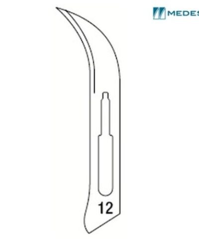 Medesy - Scalpel Blades Sterile N.12 - 100 Pcs