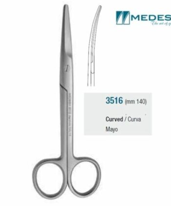 Medesy - Scissor Mayo mm140 Curved TC