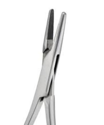 Mathieu Needle Holder With Safety Latch Flat Tip