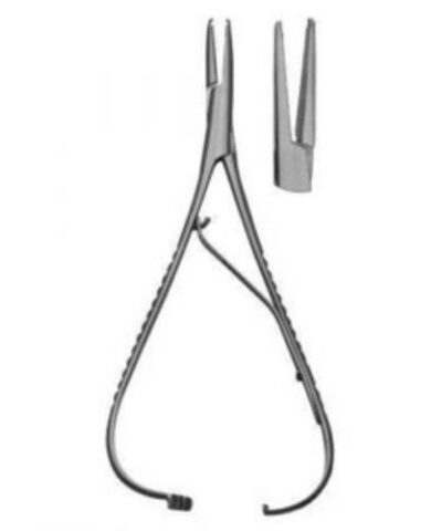 Mathieu Needle Holder With Safety Latch Hook Tlp