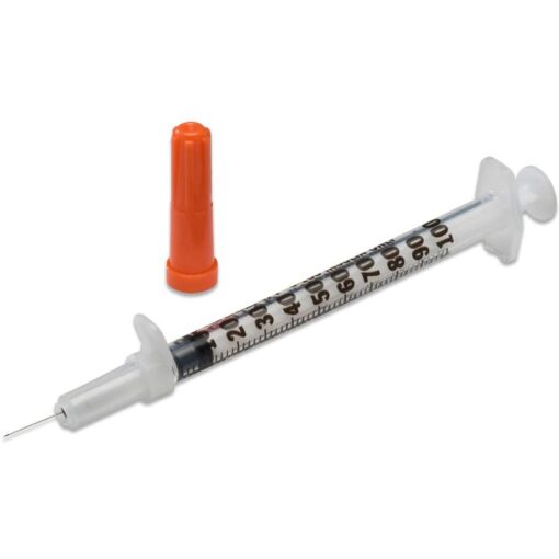 Unolok - Disposable Syringe 1ml with 29G x 1/2inch Needle Individually Packed - Box of 100