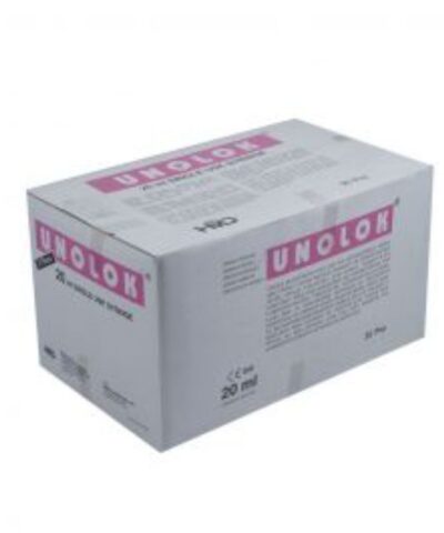 Unolok - Disposable Syringe 20mI Luer Lock with 21G x 11/2inch Needle - Box of 25