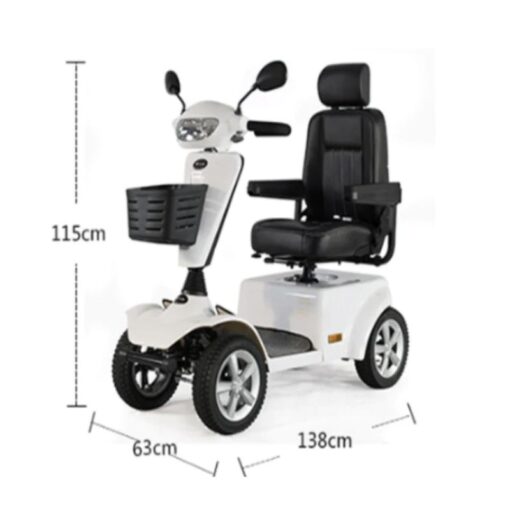 4 Wheel Powered Mobility Electric Scooter Wheelchair with Seat for Seniors Adults - LN-01